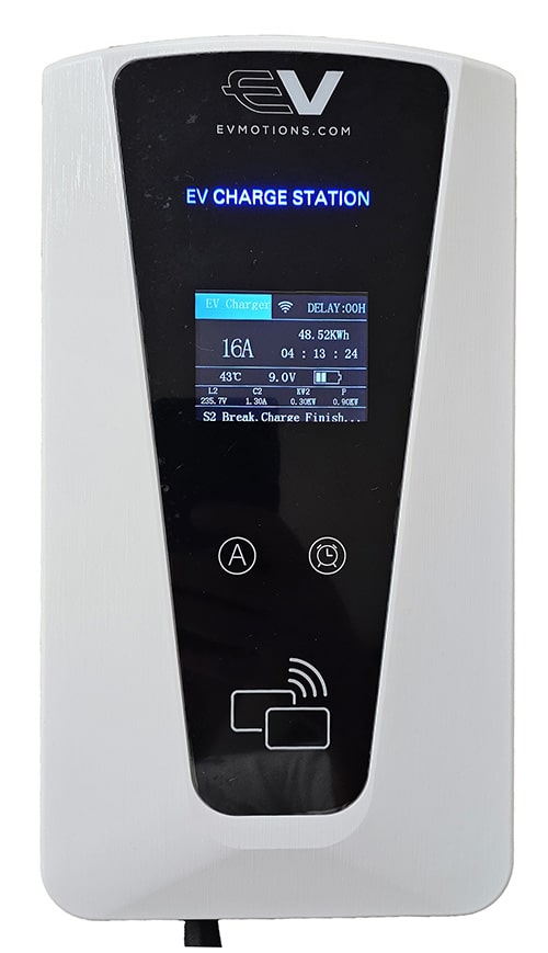 1-EVMOTIONS Delta Smart Wallbox Type2 7.4kw Wi-Fi EV Charger